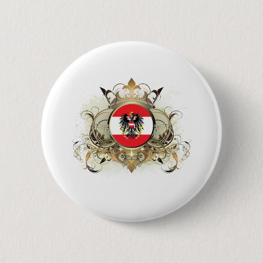Stilvolles Österreich Button (Vorderseite)