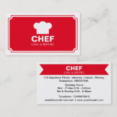 Stilvolles Panel - Rot Visitenkarte (Vorne/Hinten)