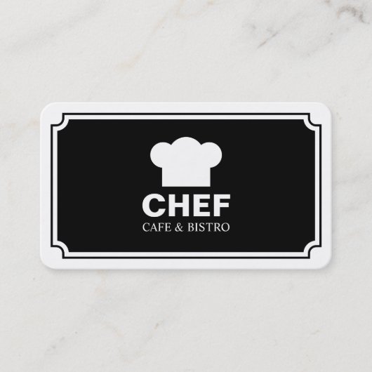 Stilvolles Panel - Schwarz (Eggshell) Visitenkarte (Vorderseite)