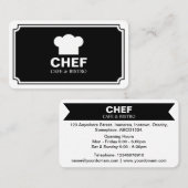 Stilvolles Panel - Schwarz (Eggshell) Visitenkarte (Vorne/Hinten)