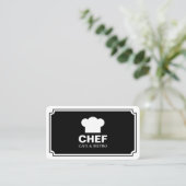 Stilvolles Panel - Schwarz (Eggshell) Visitenkarte (Stehend Vorderseite)