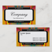 Stilvolles Panel (Script-Schriftart) - Abstrakt V Visitenkarte (Vorne/Hinten)