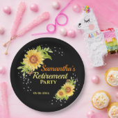 Stilvolles Party für die Ruhestätte Blumenblume Pappteller (Party)