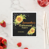 Stilvolles Party für die Ruhestätte Blumenblume Serviette (Beispiel)