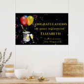 Stilvolles Party für Ruhestandsfeiern Poster (Küche)