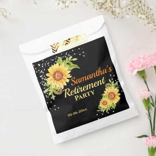 Stilvolles Party Gelbe Blumenblume Geschenktütchen (Versiegelt)