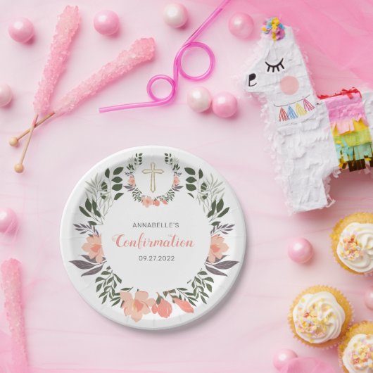 Stilvolles Party zur Bestätigung von Blumenblätter Pappteller (Party)