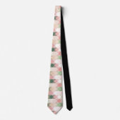 Stilvolles Pastel Geometric Diamond Muster Krawatte (Vorderseite)