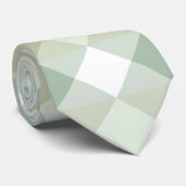 Stilvolles pastellgrünes geometrisches Diamantmust Krawatte (Gerollt)
