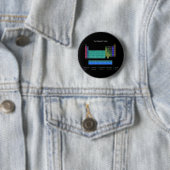 Stilvolles Periodensystem - Blau u. Schwarzes Button (Beispiel)