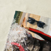 Stilvolles Personalisiertes Foto Strandtuch (Beispiel)