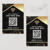 Stilvolles Personalisiertes QR-Code Visitenkarte (Vorne/Hinten)