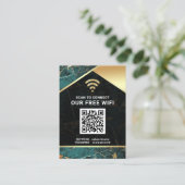 Stilvolles Personalisiertes QR-Code Visitenkarte (Stehend Vorderseite)