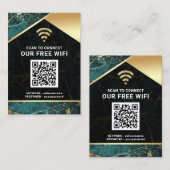 Stilvolles Personalisiertes QR-Code Visitenkarte (Vorne/Hinten)