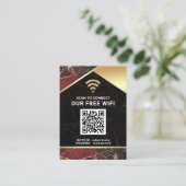 Stilvolles Personalisiertes QR-Code Visitenkarte (Stehend Vorderseite)