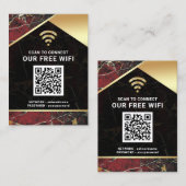 Stilvolles Personalisiertes QR-Code Visitenkarte (Vorne/Hinten)