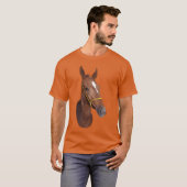 Stilvolles Pferdekopf T-Shirt (Vorne ganz)