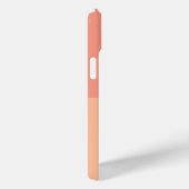 Stilvolles pfirsichrosa geometrisches, modernes Mo Case-Mate iPhone Hülle (Rückseite / Rechts)