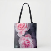Stilvolles Pink Roses Foto Tasche (Vorderseite)