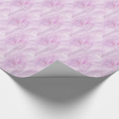 Stilvolles Pink Satin-Muster Geschenkpapier (Ecke)