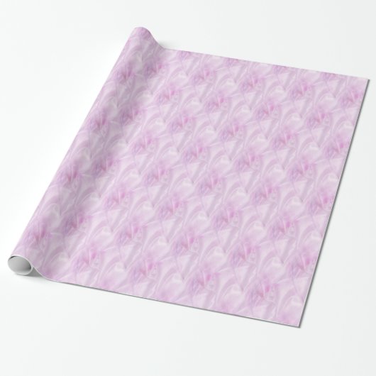 Stilvolles Pink Satin-Muster Geschenkpapier (Ungerollt)