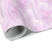 Stilvolles Pink Satin-Muster Geschenkpapier (Rolleneckpunkt)