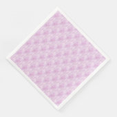 Stilvolles Pink Satin-Muster Serviette (Ecke)
