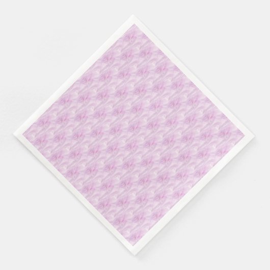 Stilvolles Pink Satin-Muster Serviette (Ecke)