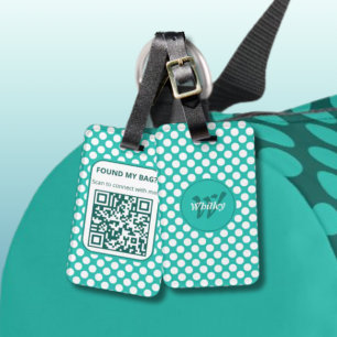 Stilvolles Polka-Punkte-Design Intelligentes dynam Gepäckanhänger