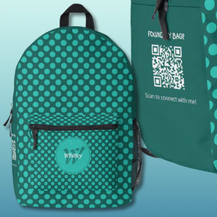 Stilvolles Polka-Punkte-Thema Intelligenter dynami Bedruckter Rucksack