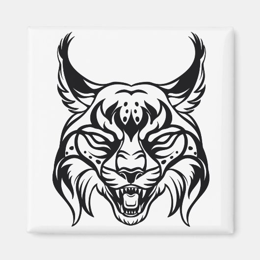 Stilvolles Portrait von Bobcat Magnet (Vorne)