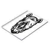 Stilvolles Portrait von Rhinoceros Notizblock (Linke Seite)