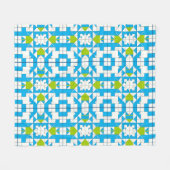 Stilvolles Puzzle Piece Muster Fleecedecke (Vorderseite (Horizontal))