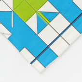 Stilvolles Puzzle Piece Muster Fleecedecke (Ecke)