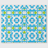 Stilvolles Puzzle Piece Muster Geschenkpapier (Flach)