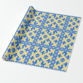 Stilvolles Puzzle Piece Muster Geschenkpapier (Ungerollt)