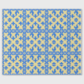Stilvolles Puzzle Piece Muster Geschenkpapier (Flach)
