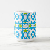 Stilvolles Puzzle Piece Muster Kaffeetasse (Mittel)