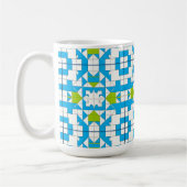 Stilvolles Puzzle Piece Muster Kaffeetasse (Links)
