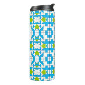 Stilvolles Puzzle Piece Muster Thermosbecher (Nach links gedreht)
