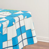 Stilvolles Puzzle Piece Muster Tischdecke (Beispiel)
