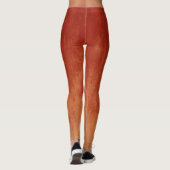 Stilvolles Red Ombre Muster Leggings (Rückseite)