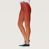 Stilvolles Red Ombre Muster Leggings (Links)