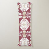 Stilvolles Red Ornamental Dragonfly Design Seitenschläferkissen (Vorderseite Vertikal)