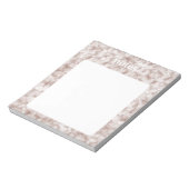 Stilvolles Red Watercolor-Muster Notizblock (Rotiert)