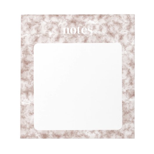 Stilvolles Red Watercolor-Muster Notizblock (Vorderseite)