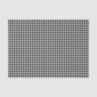 Stilvolles Retro Black and Gray Gingham Kariertes