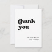 Stilvolles Retro-Brautparty Vielen Dank für Ihre K Einladung (Vorderseite)