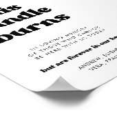 Stilvolles Retro Diese Kerze brennt Gedenkstätte f Poster (Ecke)