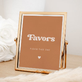 Stilvolles Retro-Gastgeschenke Hochzeiten-Zeichen Poster